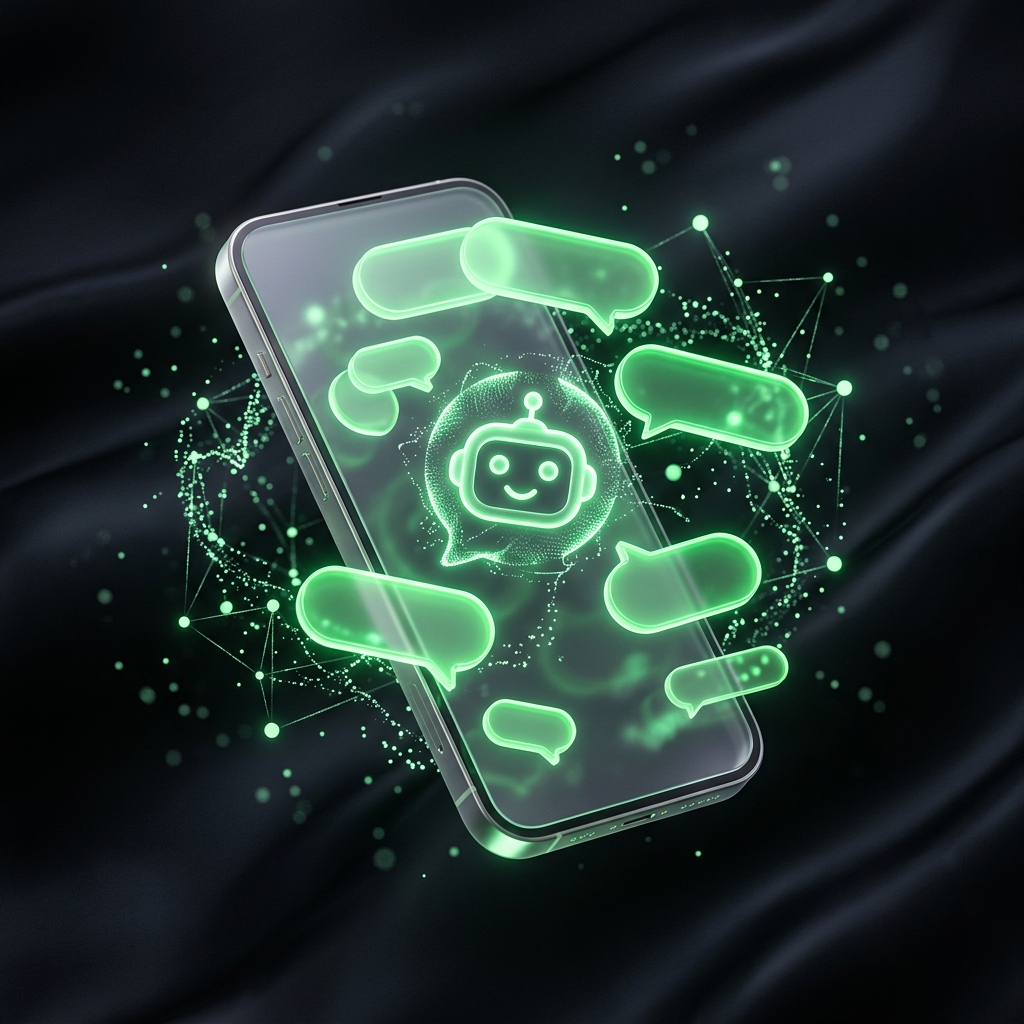 Yapay Zeka Destekli Akıllı Telefon Chatbot Görseli
